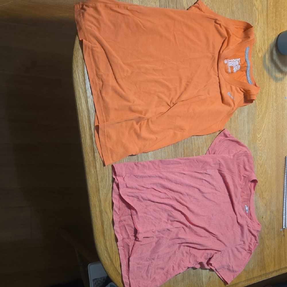 Nike Women's Tops - Orange and Pink